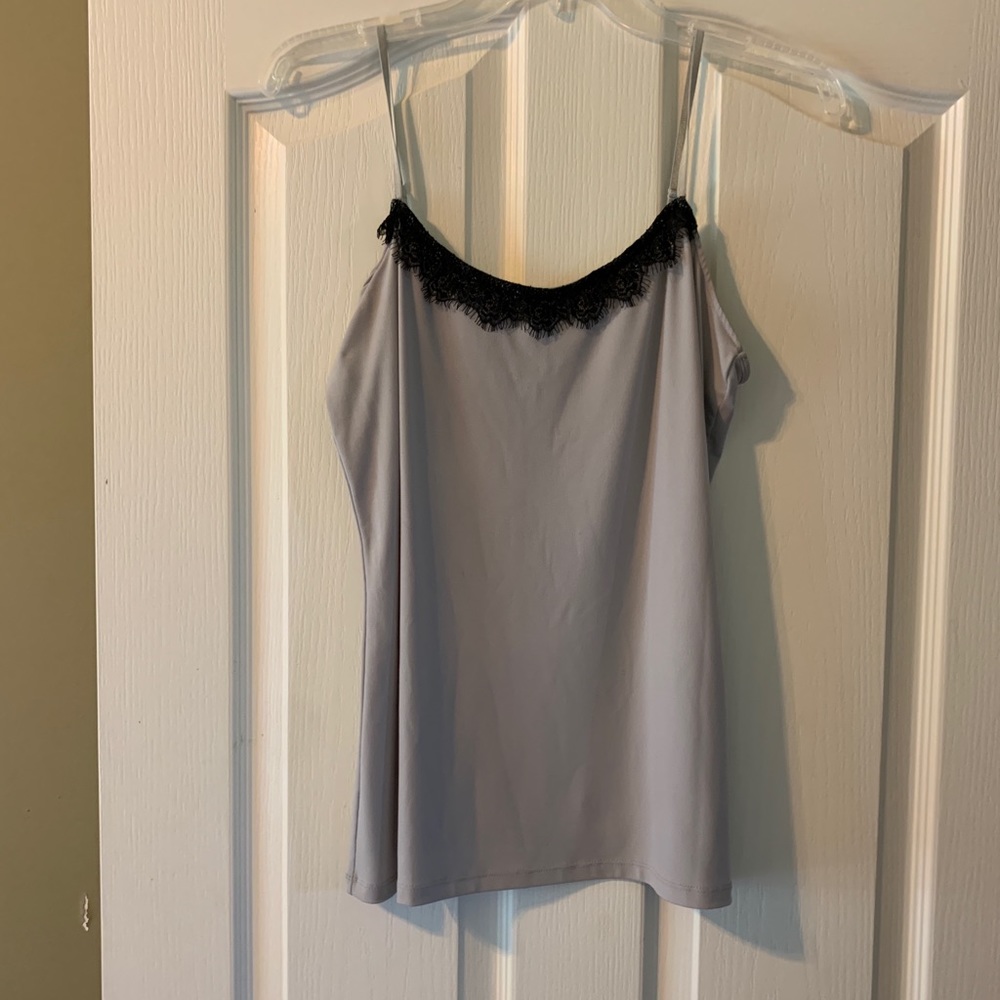 The Limited cami, tan with black detail, size large